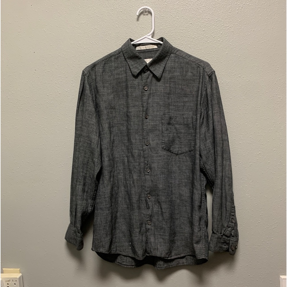 Perry Ellis canvas button down